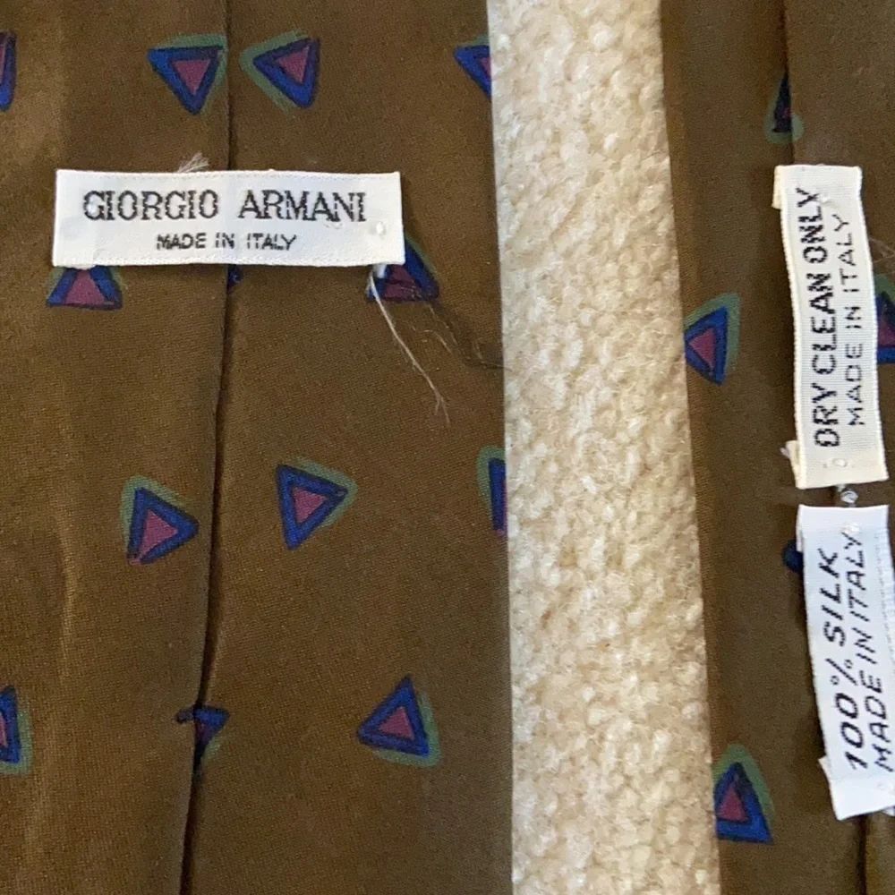 Giorgio Armani silk tie Made in Italy 8 cm